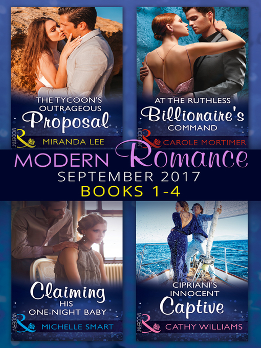 Title details for Modern Romance September 2017 Books 1--4 by Carole Mortimer - Wait list
